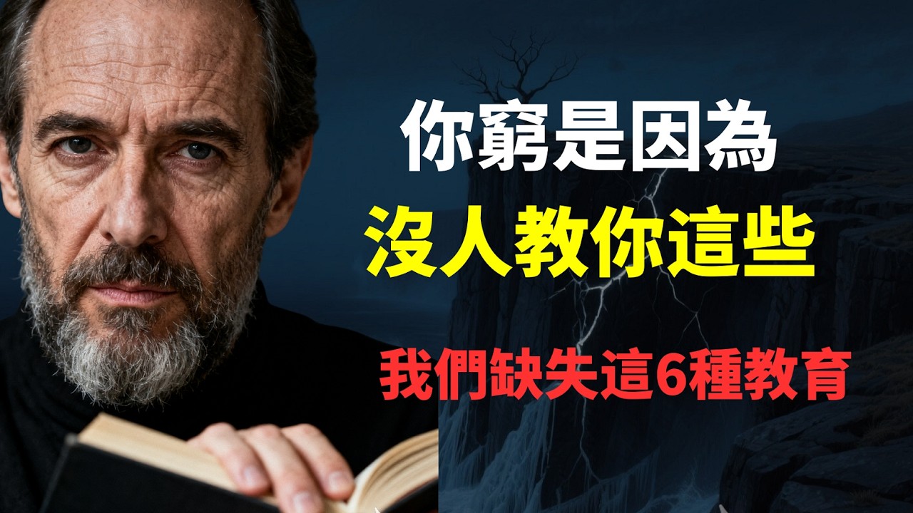 那些富人秘而不宣，普通人卻聞所未聞的底層邏輯。我們缺失這6種教育，這6個維度，會徹底顛覆你對金錢、社會和個人成長的認知。