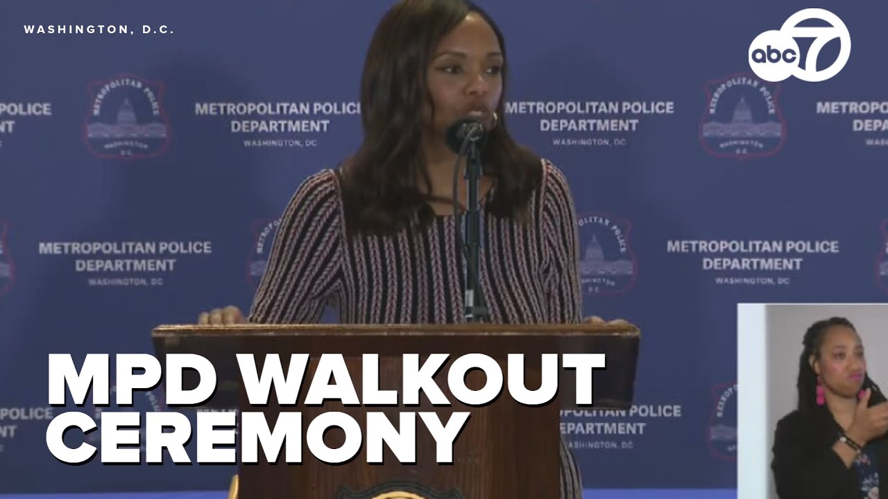 LIVE: DC police hold walkout ceremony in support of Chief Pamela Smith