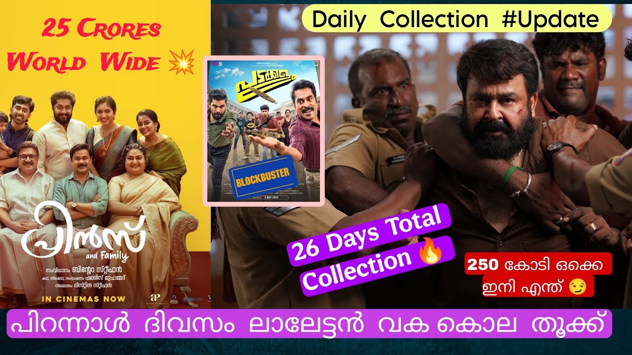 Kerala Box-office |  Daily collection Update | May 21 |  #mohanlal #Thudarum #princeandfamily