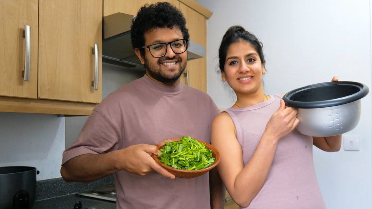 We Cooked Water Spinach කන්කුන් -  Episode 86 Dan and Devni