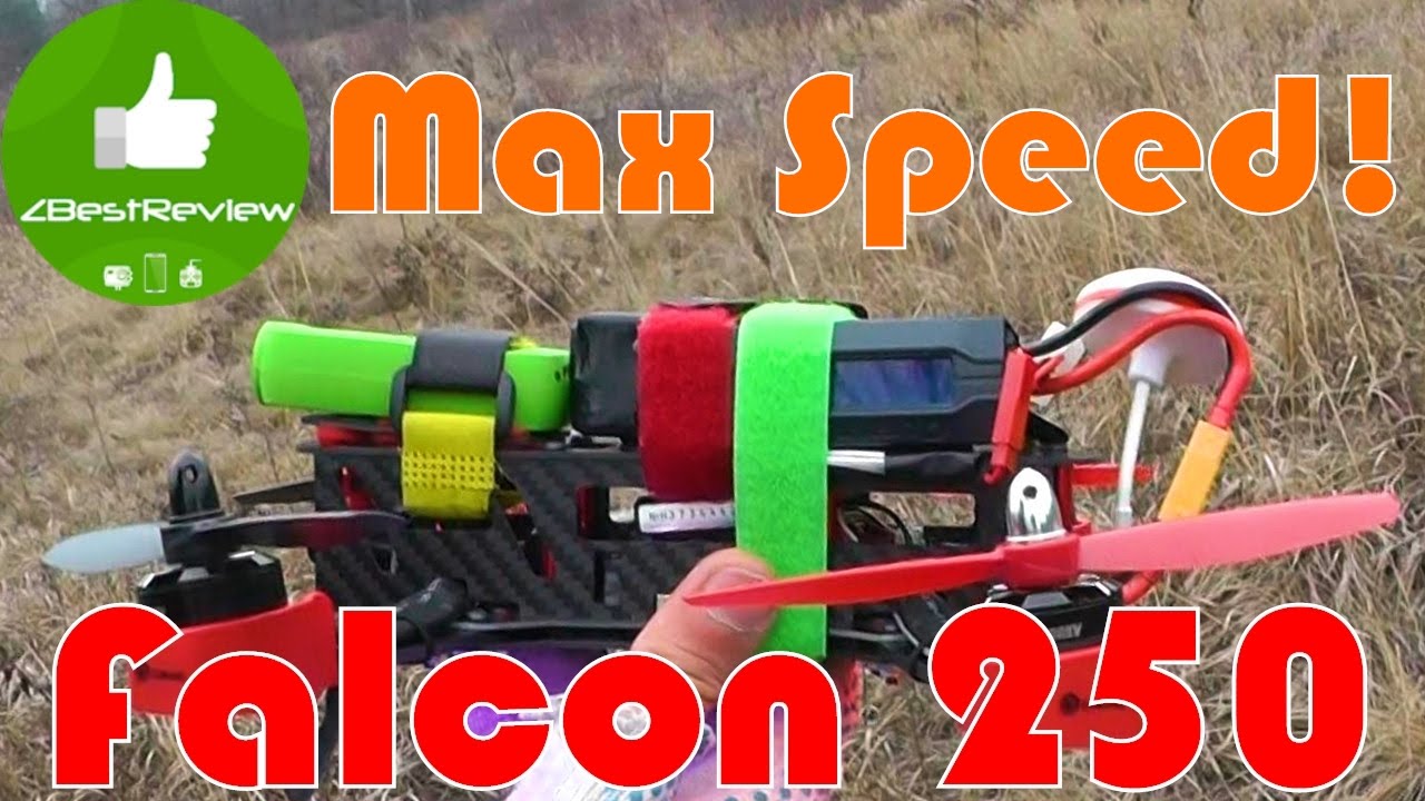 ✔ Eachine Falcon 250 - Максималка, Краши, видео с камеры! GPS Speed Test! Banggood