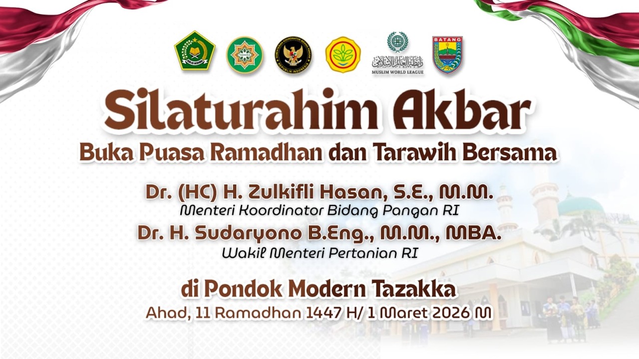 Silaturahim Akbar Buka Puasa Ramadhan dan Tarawih Bersama di Pondok Modern Tazakka