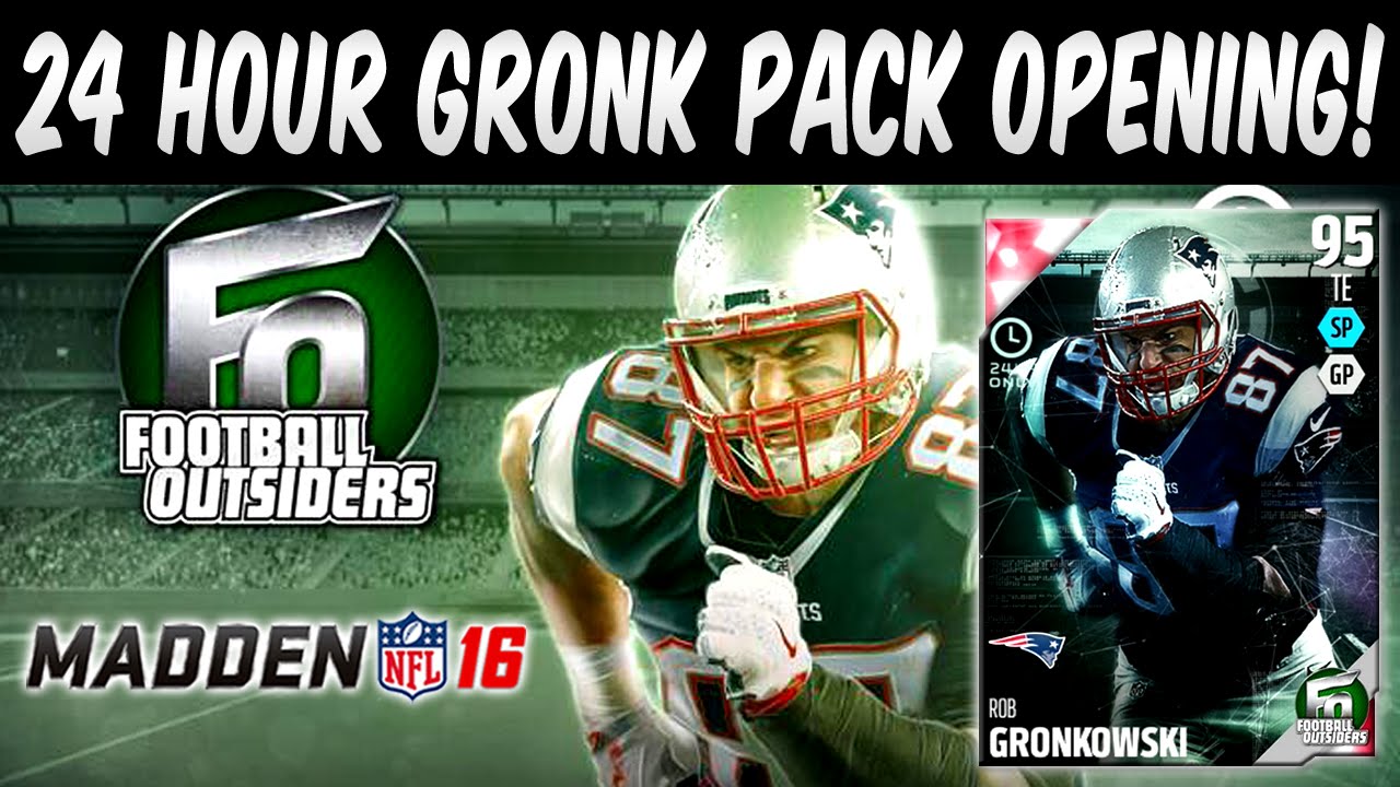 MUT 16 Rob Gronkowski 24 Hour Hero! Football Outsiders Midnight Madden 16 Ultimate Team Pack Opening