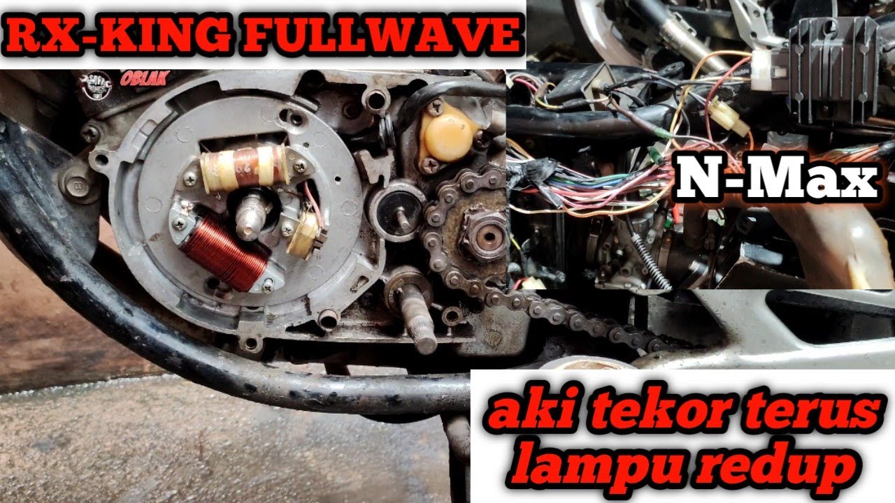 Rx king selalu tekor aki lampu redup // ini solusinya Rx king fullwave