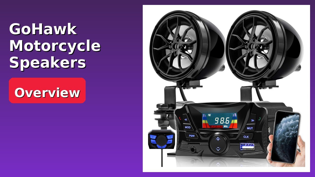 REVIEW (2026): GoHawk Motorcycle Speakers MCBK1. Features.