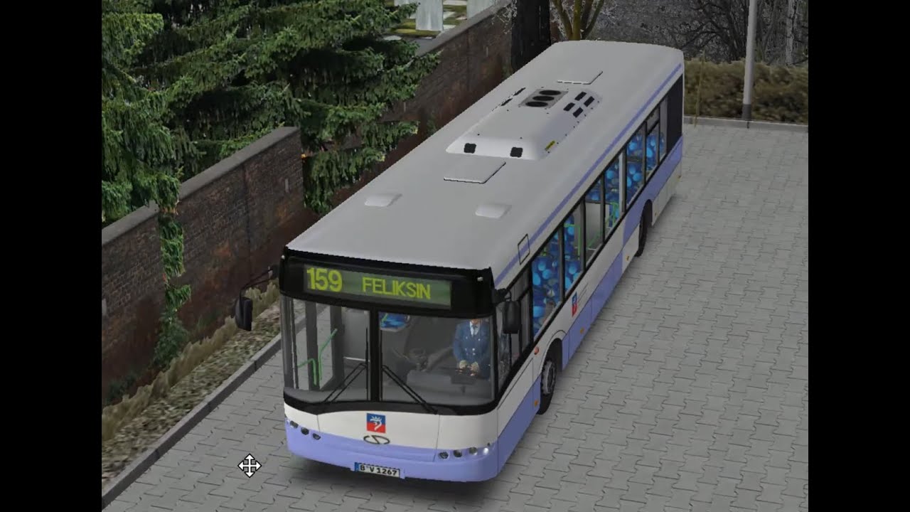 OMSI 2  Fikcyjny Szczecin Route 159 with Busan painting