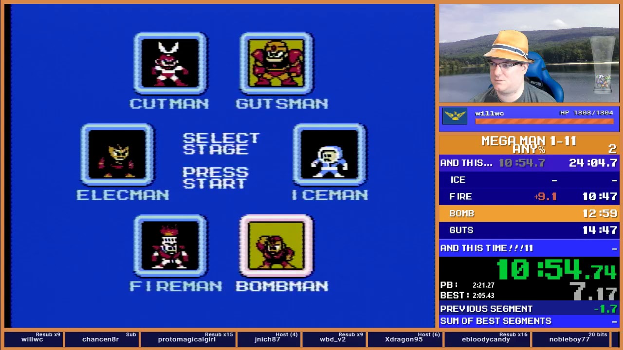 Mega Man 1-11 Speedrun in 9:17:22