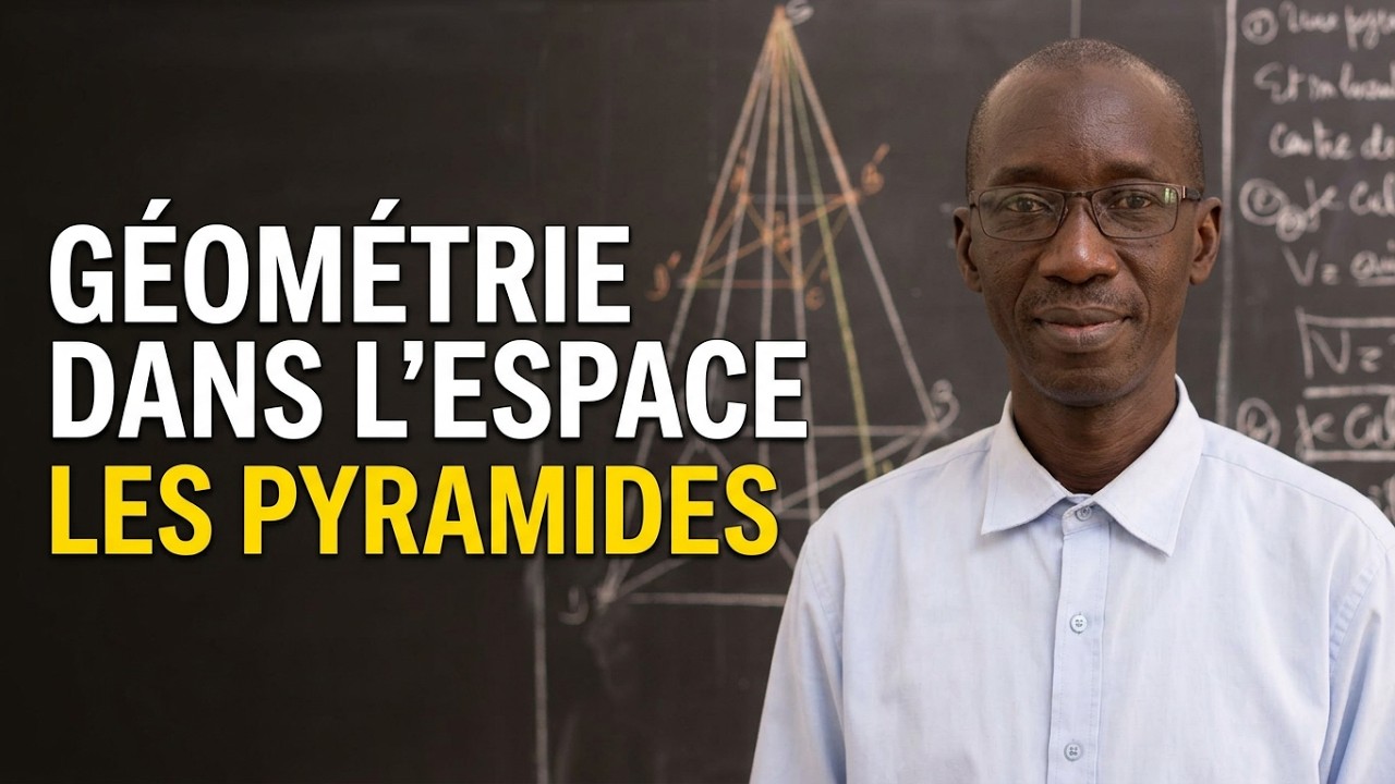 Exercices - Troisième - Mathématiques : Géométrie dans l'espace / Les pyramides / Suite 1 / M. Diop