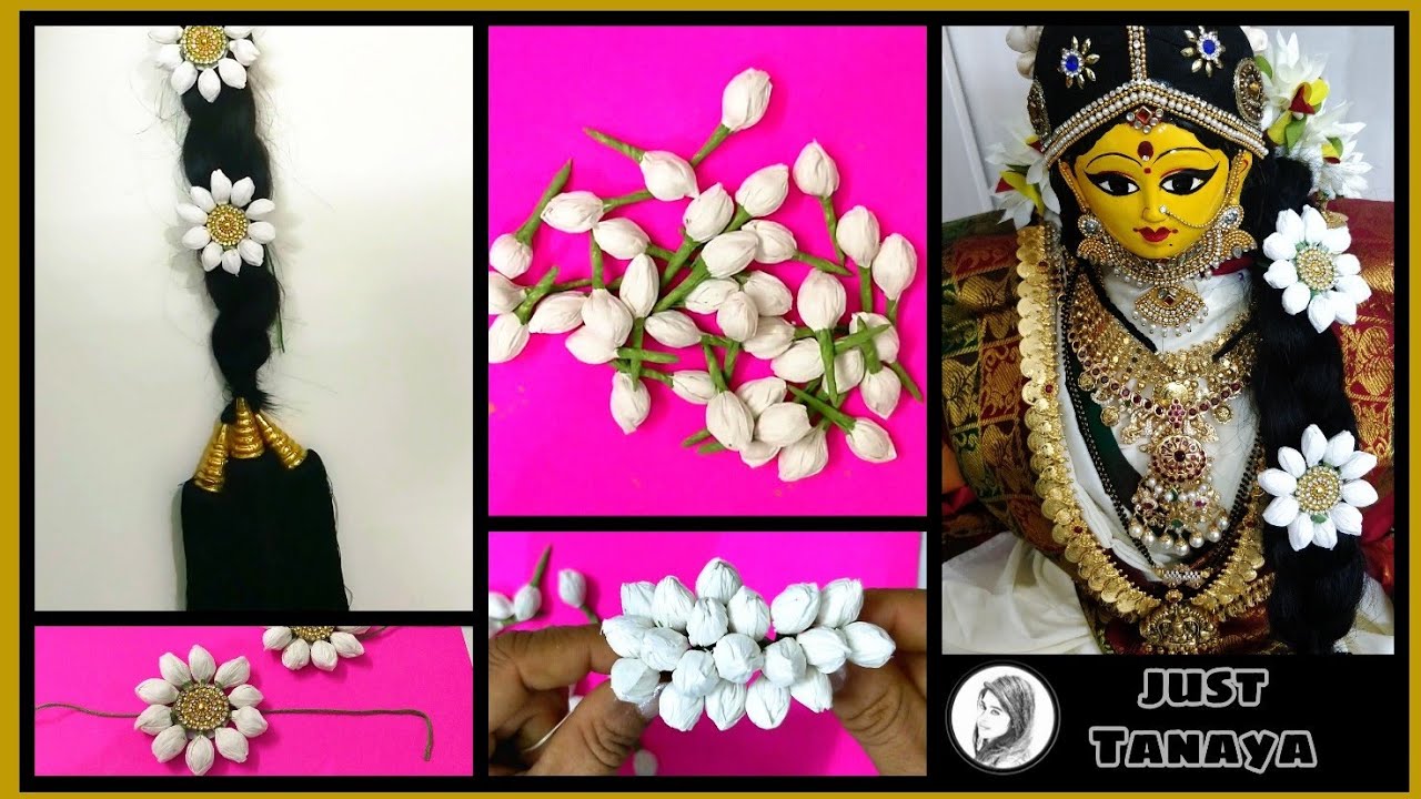 అమ్మవారి డెకరేషన్ Part 4 Artificial Jasmine Making