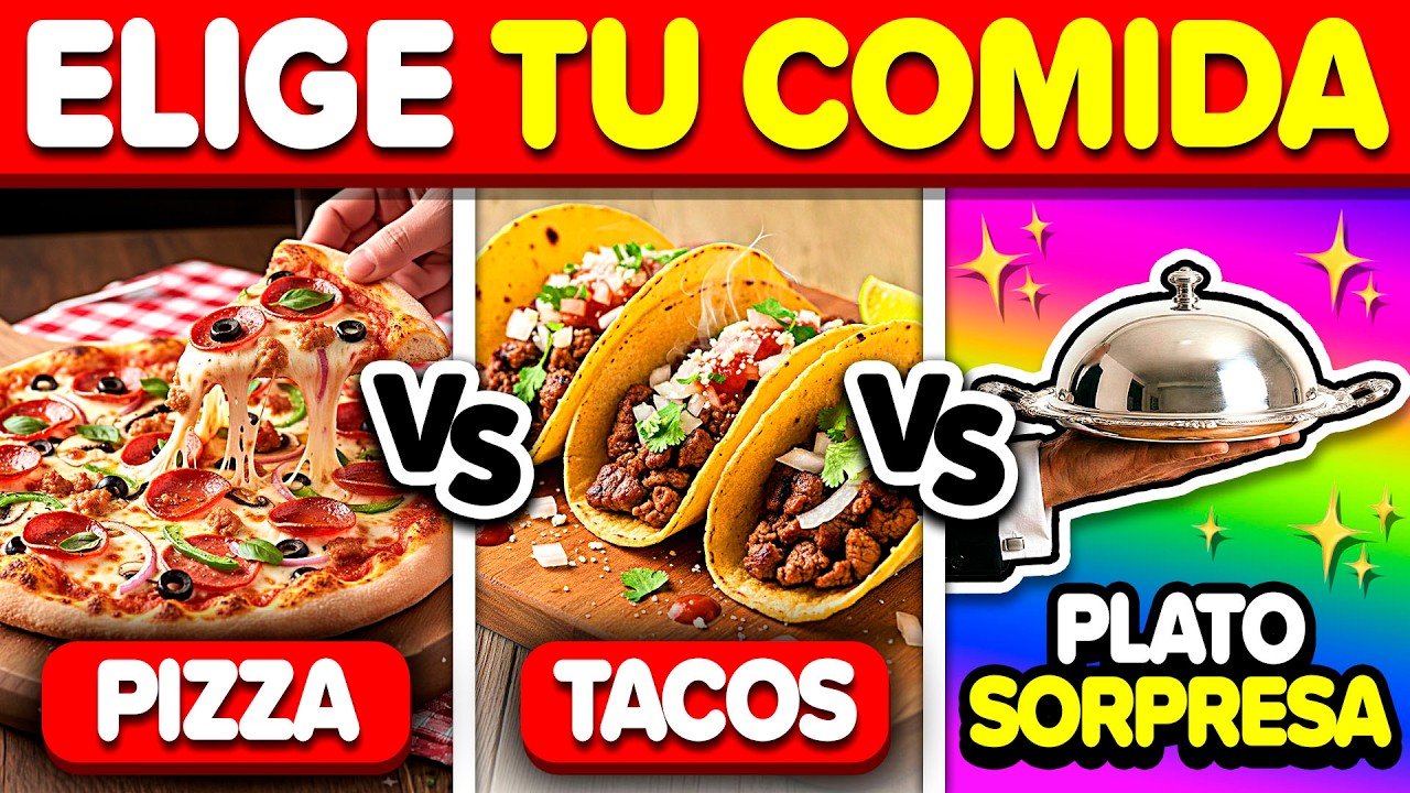ELIGE TU COMIDA IDEAL 🌮🔥 | ¿Pizza, Tacos o la Sorpresa? ❓| PLAY QUIZ TRIVIA