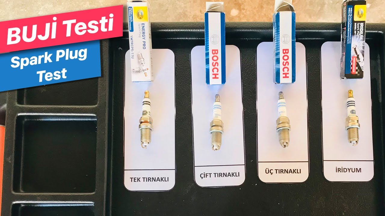 Buji Test Bosch Hella GM Tek çift üç tırnaklı ve iridyum buji testi | Spark Plug Test