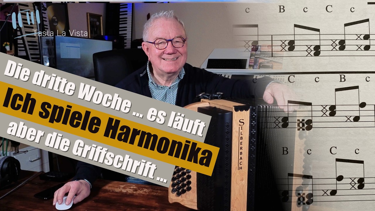 Ich lerne seit 3 Wochen Harmonika – So klingt es jetzt!