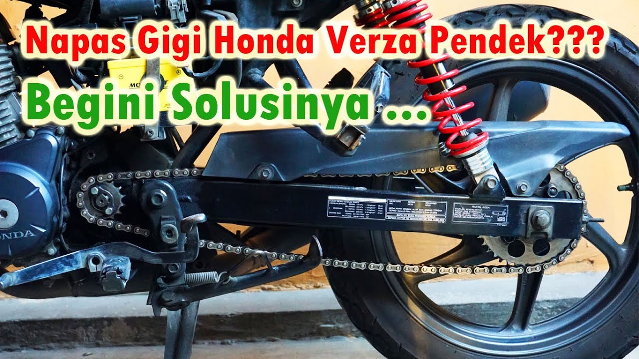 Gear Set SSS 15 - 40 Buat Napas Transisi Gigi Lebih Panjang pada Motor Honda Verza