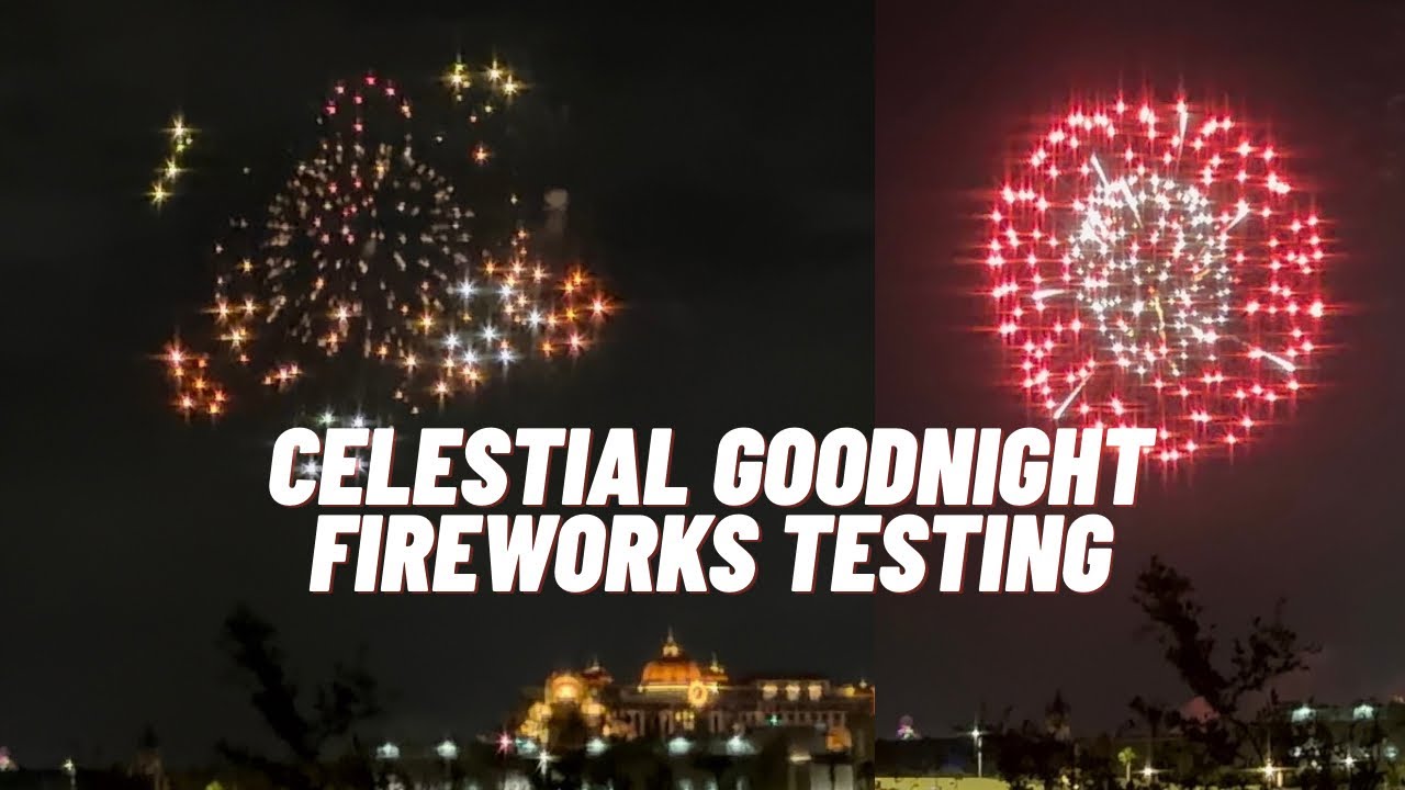 NEW Celestial Goodnight Show and Fireworks Testing at Epic Universe