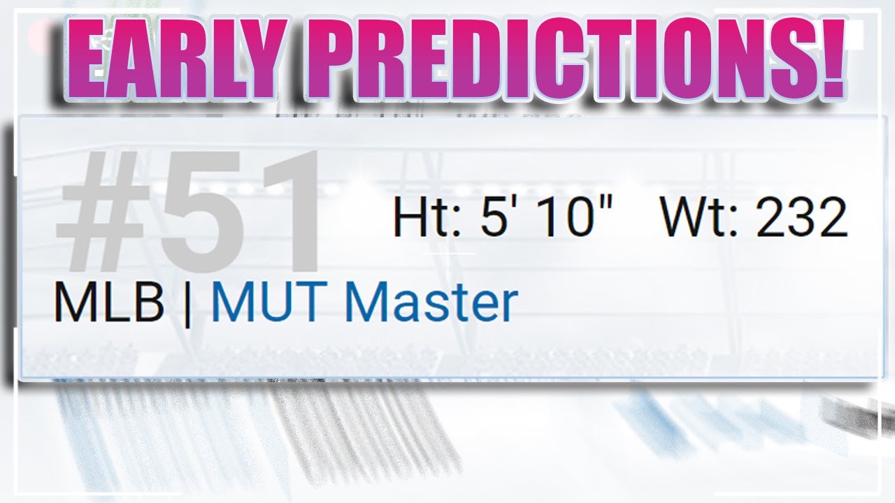 MUT 22 MUT MASTER EARLY PREDICTIONS! WHO WILL BE MUT MASTER IN MADDEN 22!