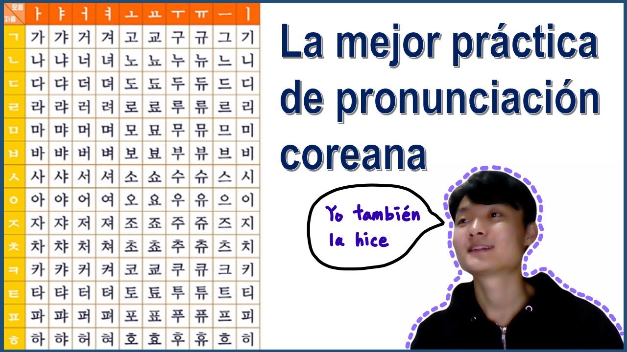 Mejor Práctica de Pronunciación Coreana