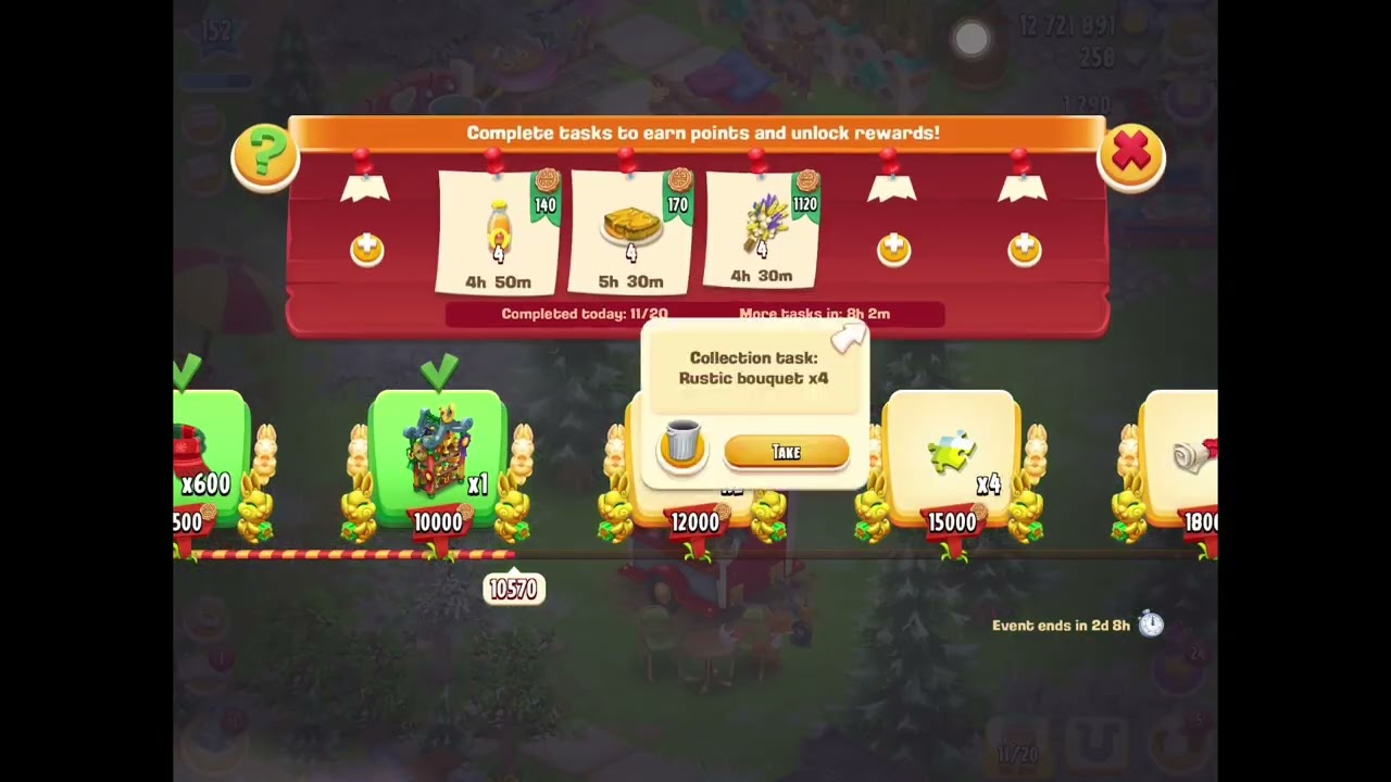 Task event: horse shelf