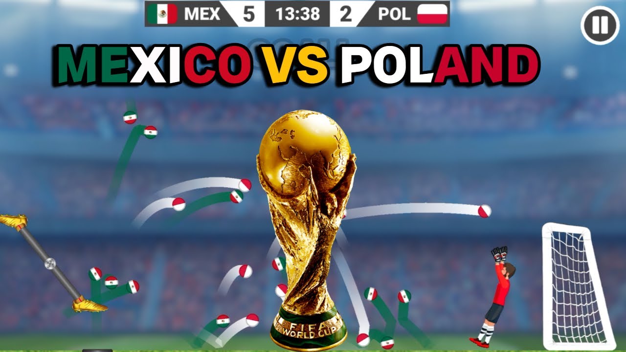 ⚽️🏆 Mexico vs Poland Marble Football Showdown! 🌍🏟️ Goal Frenzy 🎯 Who Will Be Victorious? 🇲🇽 vs 🇵🇱