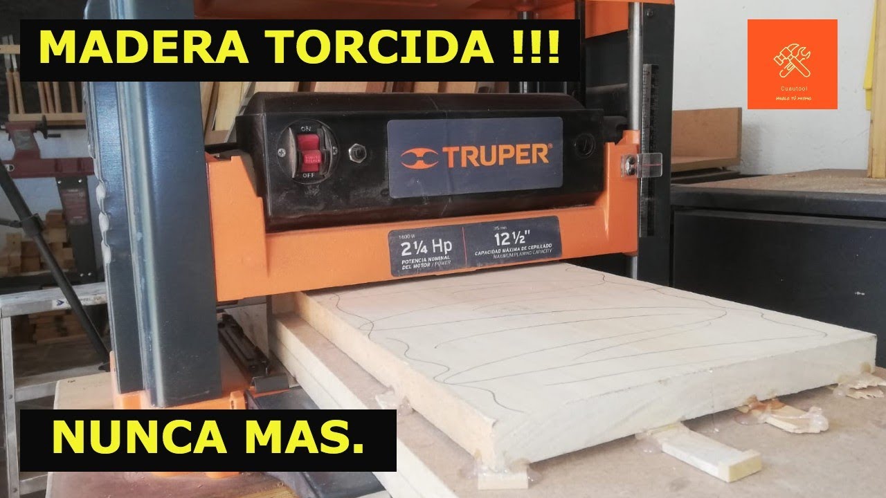 PLANTILLA para enderezar madera en cepillo de banco.