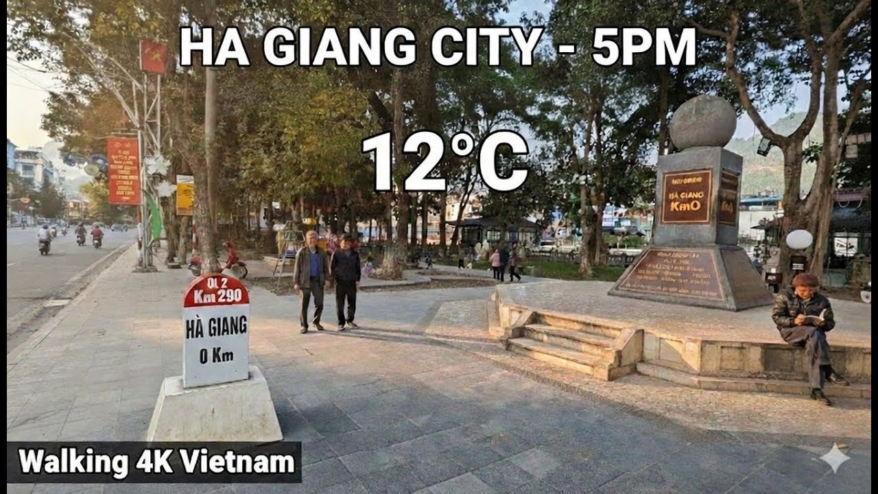 Quiet Evening in Ha Giang Vietnam | 5:00 PM Border City Life | Walking 4K
