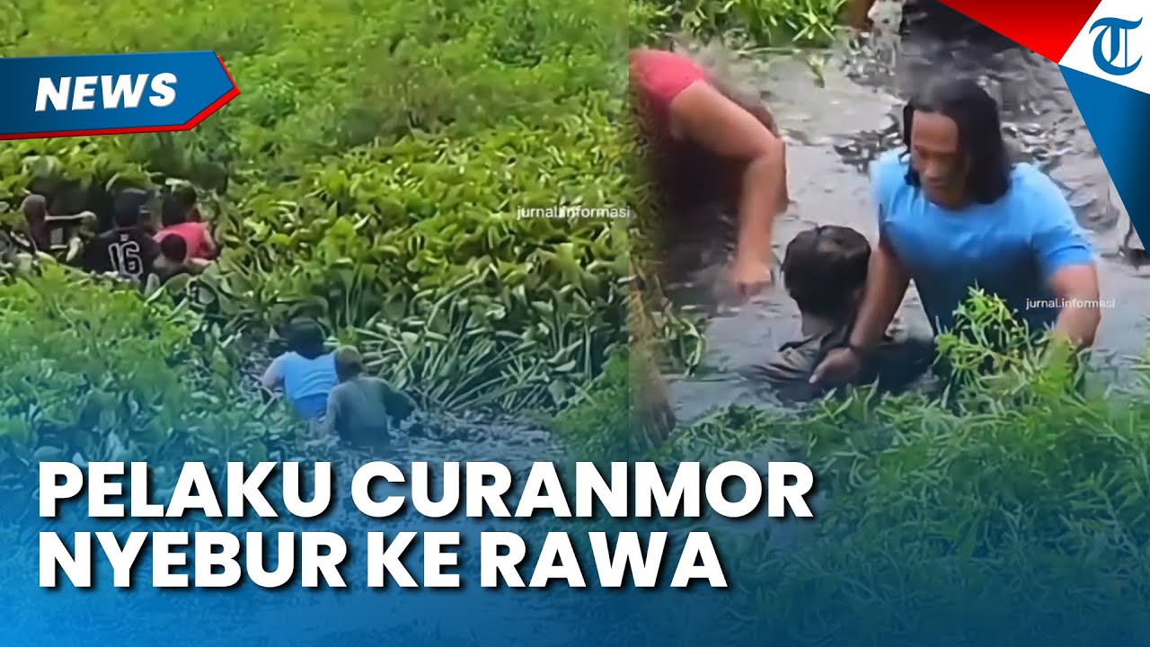 BYUR! PELAKU CURANMOR Terjun ke Rawa saat Dikejar Polisi Subang, Sempat Todongkan Diduga Senpi