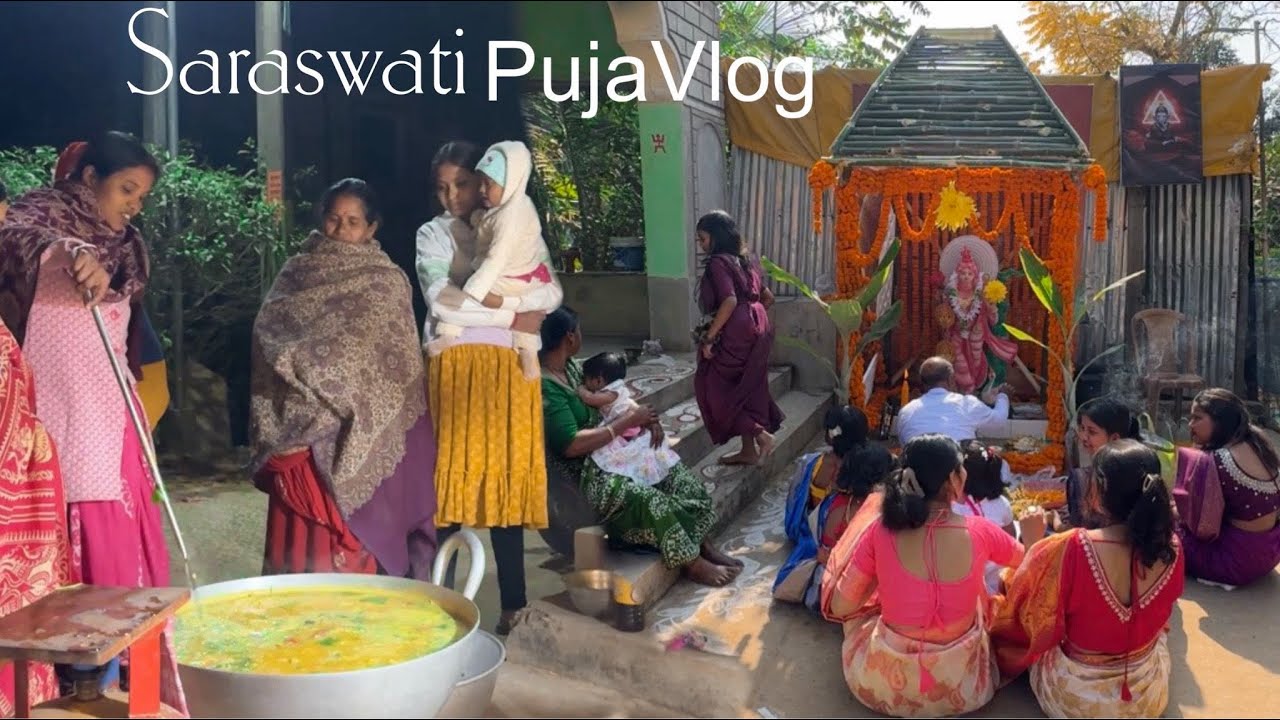 এবছর সরস্বতী পুজোটা পুরো অন্যরকম | Saraswati Puja Vlog ||