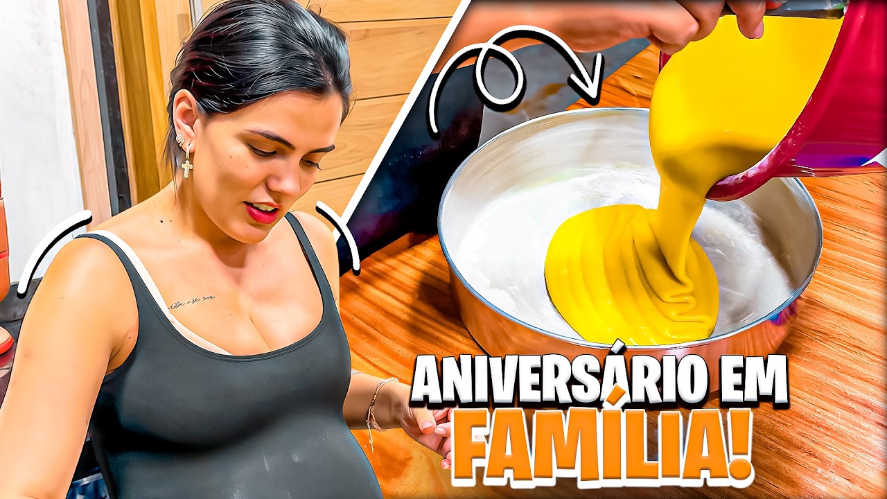 FIZ UM BOLO DE ANIVERS&Aacute;RIO COM O LUCAS NA RO&Ccedil;A | NOSSO FINAL DE SEMANA