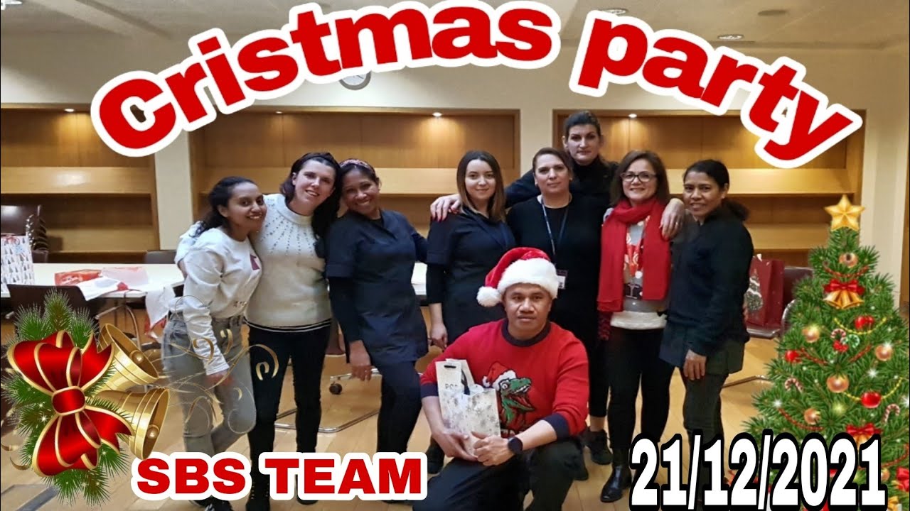 CHRISTMAS PARTY WITH FRIENDS AT WORK