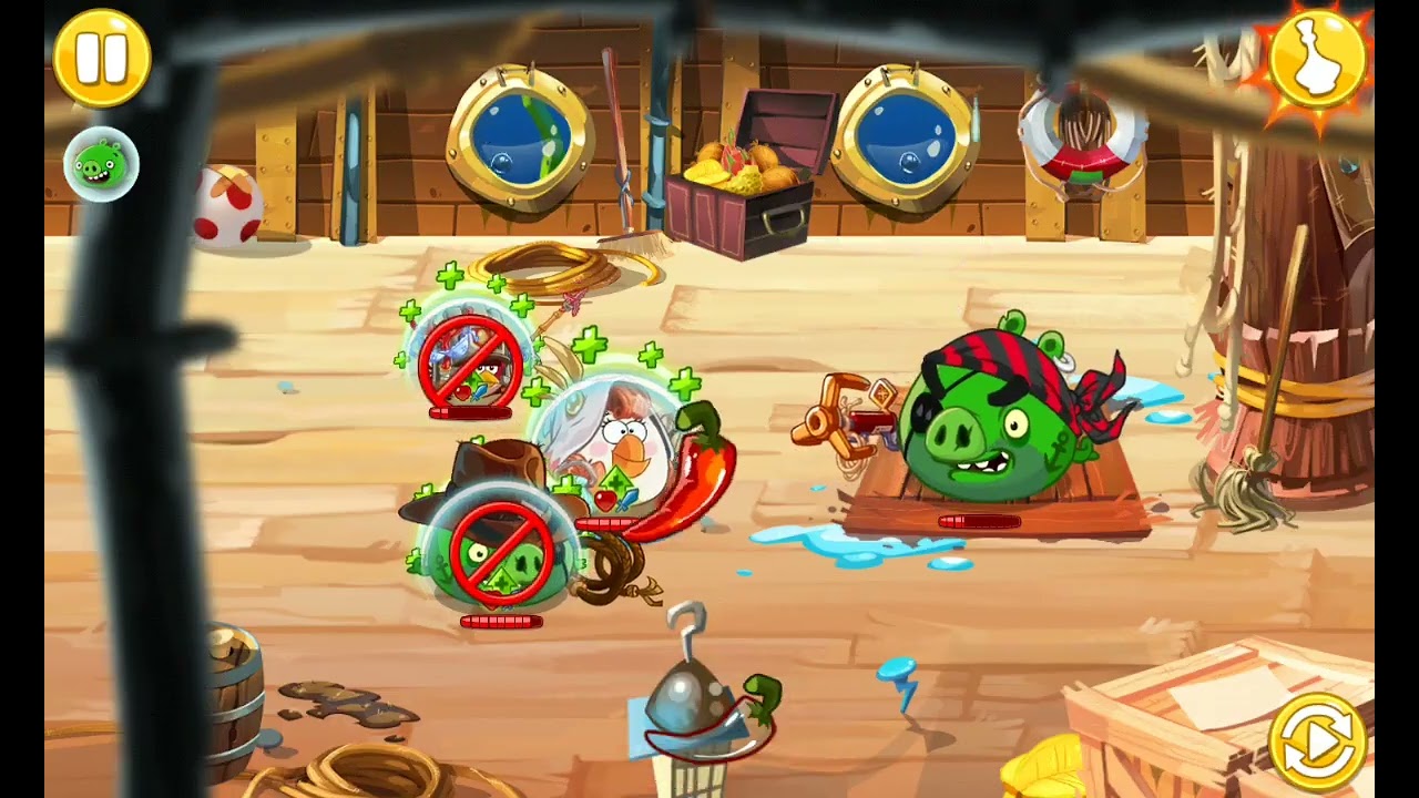 Прохождение уровня-босса в игре angry birds epic пещеры8