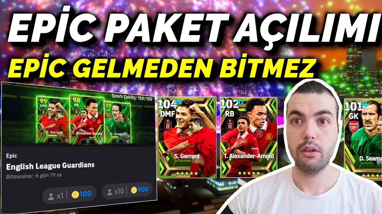 DEV PAKET AÇILIMI🔥 EPİC GELENE KADAR TOP AÇILIMI 👀104 GERRARD , 102 ARNOLD (EFOOTBALL 2024 MOBİLE)