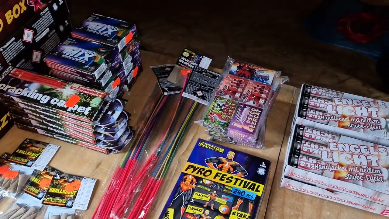 Tedi F1 Ganzjahres Feuerwerk Einkäufe