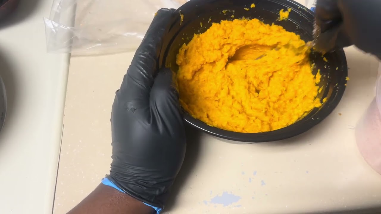 Pineapple teriyaki salmon and mashed sweet potatoes!’