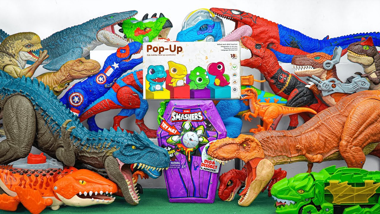 60 Minutes Satisfying with Unboxing Jurassic World Dinosaur Toy Collection ASMR | Review Toys