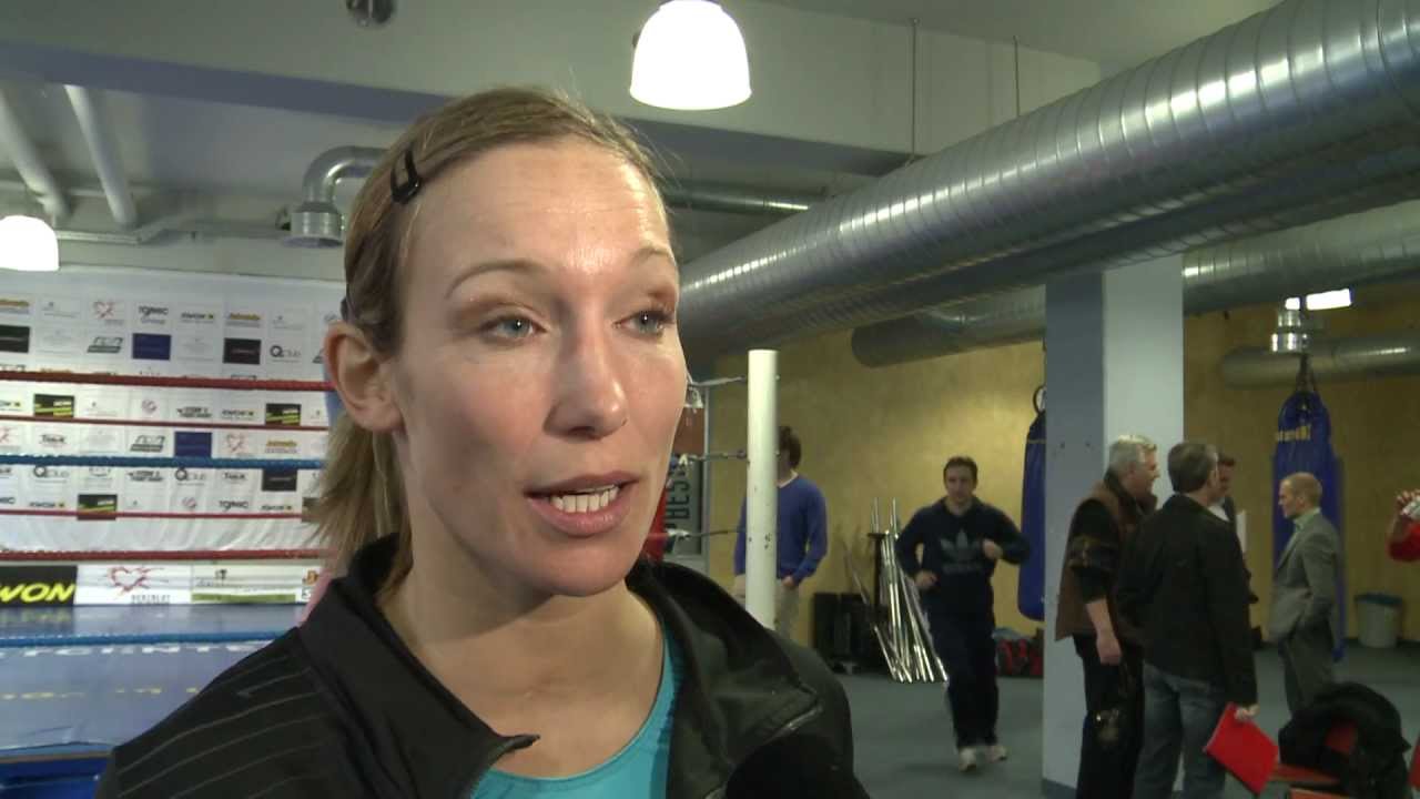 München: Christine Theiss vor dem Kickboxkampf gegen Cathy Le-Mee