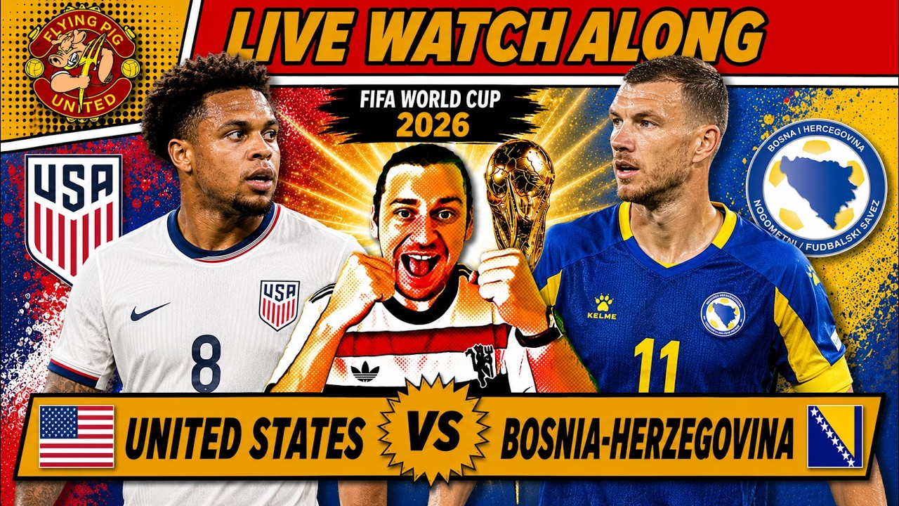 United States VS Bosnia-Herzegovina 2-0 LIVE WATCH ALONG 2026 World Cup