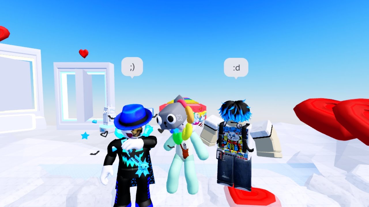Jugando 🐧Knockout! (Me encontré con dos personas que querían estar en el vídeo :D) /Roblox Knockout