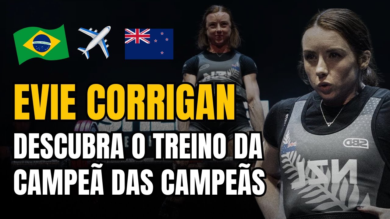 Como é o Treino da Campeã Mundial de Powerlifting até 52kg - Evie Corrigan
