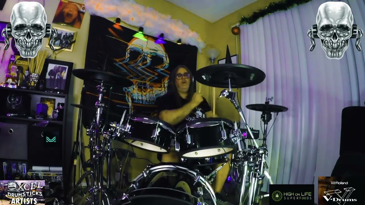 Drum Cam - Puppet Parade by Megadeth performance by Max Drummer Dee 
