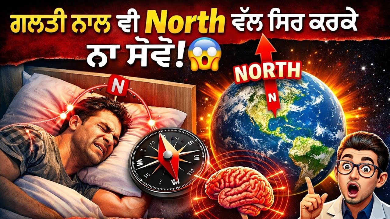 ਉੱਤਰ ਵੱਲ ਸਿਰ ਕਰਕੇ ਕਿਉਂ ਨਹੀਂ ਸੌਣਾ? 😱 North Direction Sleep Warning | ਸੰਤ ਜੀ ਦਾ ਵਿਗਿਆਨਕ ਰਾਜ਼