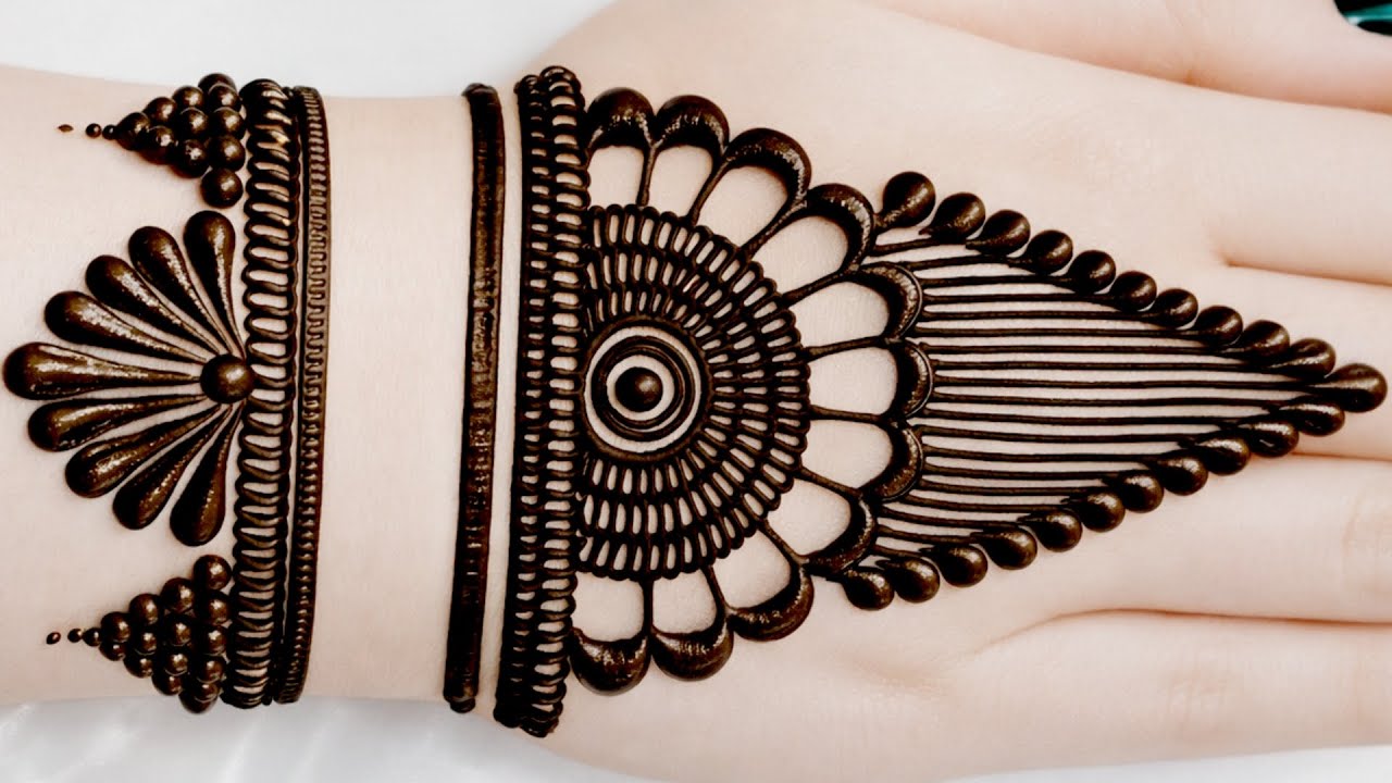 Easy Simple Front Hand Mehndi//New Stylish Mehndi Ki Design//mehandi ka design//mehndi design/