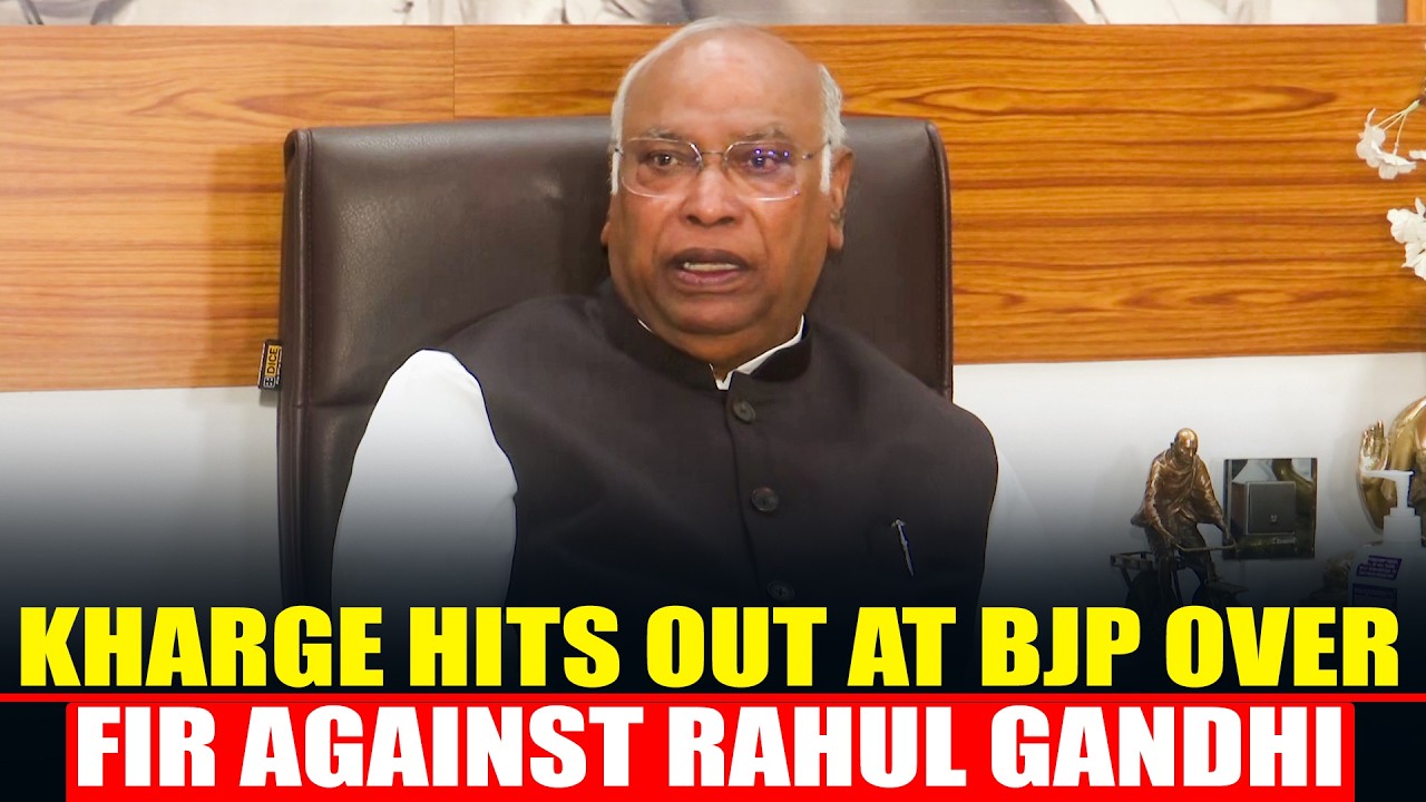 'Let them file as many FIRs': Kharge hits out at BJP over FIR against Rahul Gandhi |Purification row