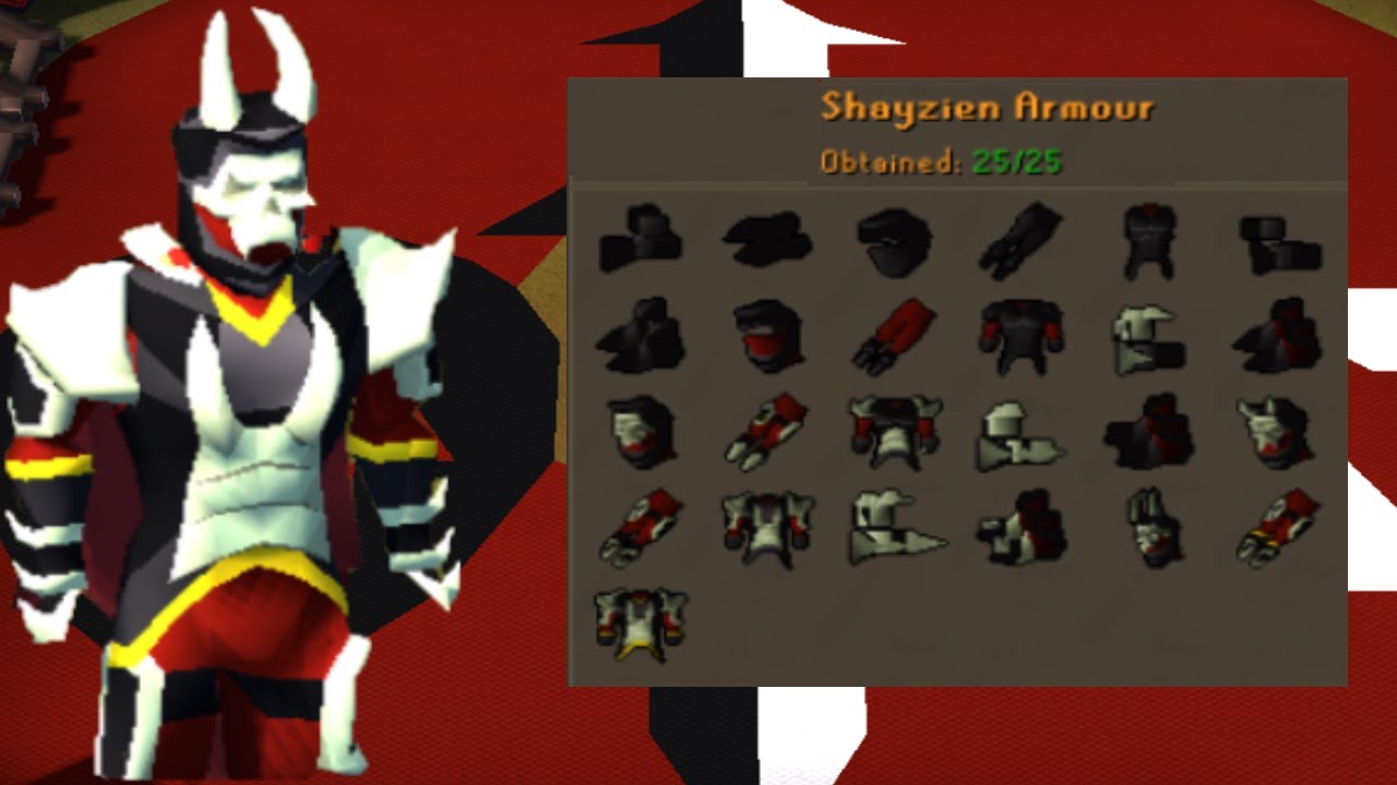 Shayzien Armour Guide 25 Easy Collection Log Slots