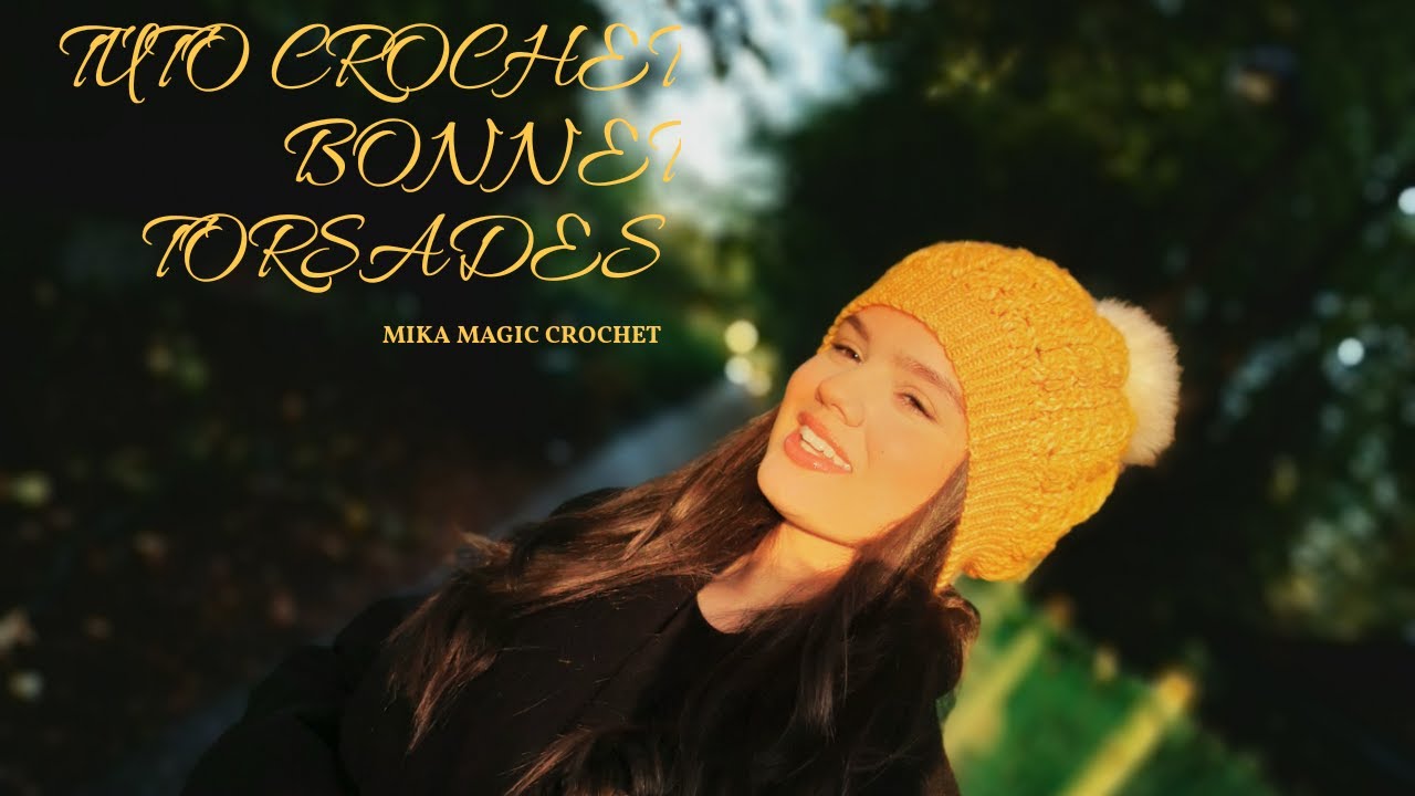 TUTO CROCHET BONNET TORSADES