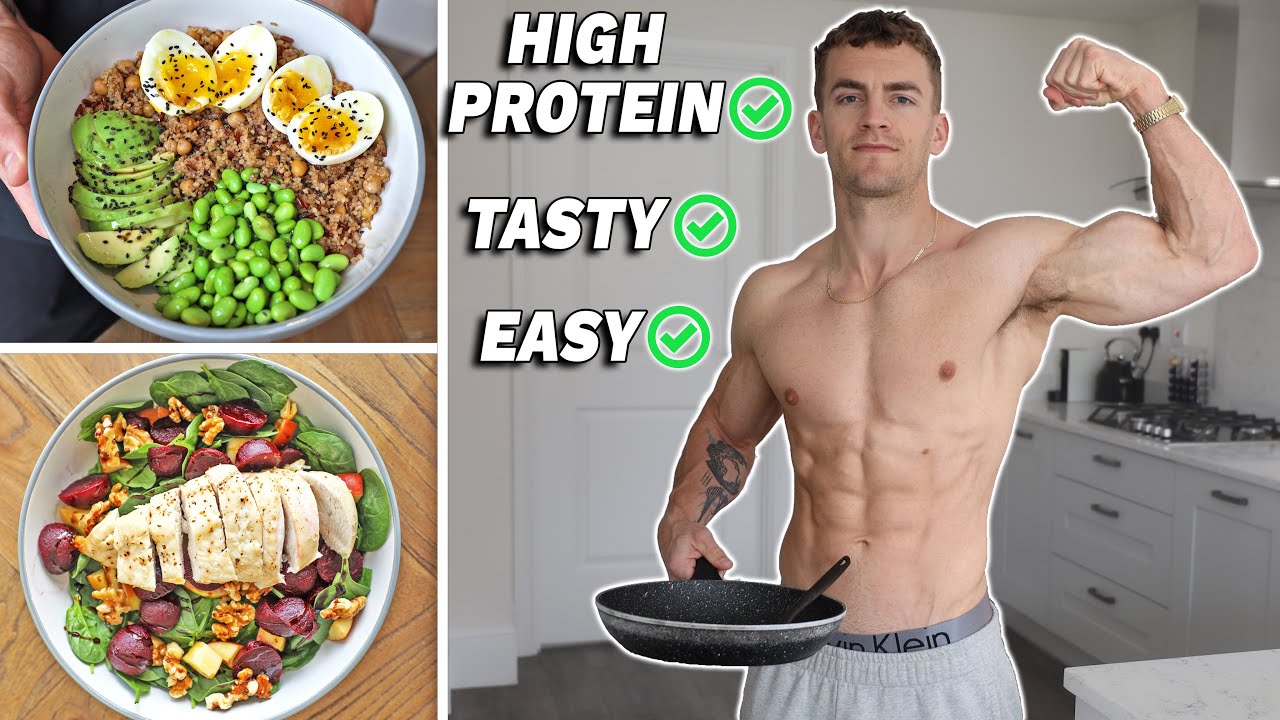 4 Quick & Easy High Protein Lunch Ideas **for building muscle**