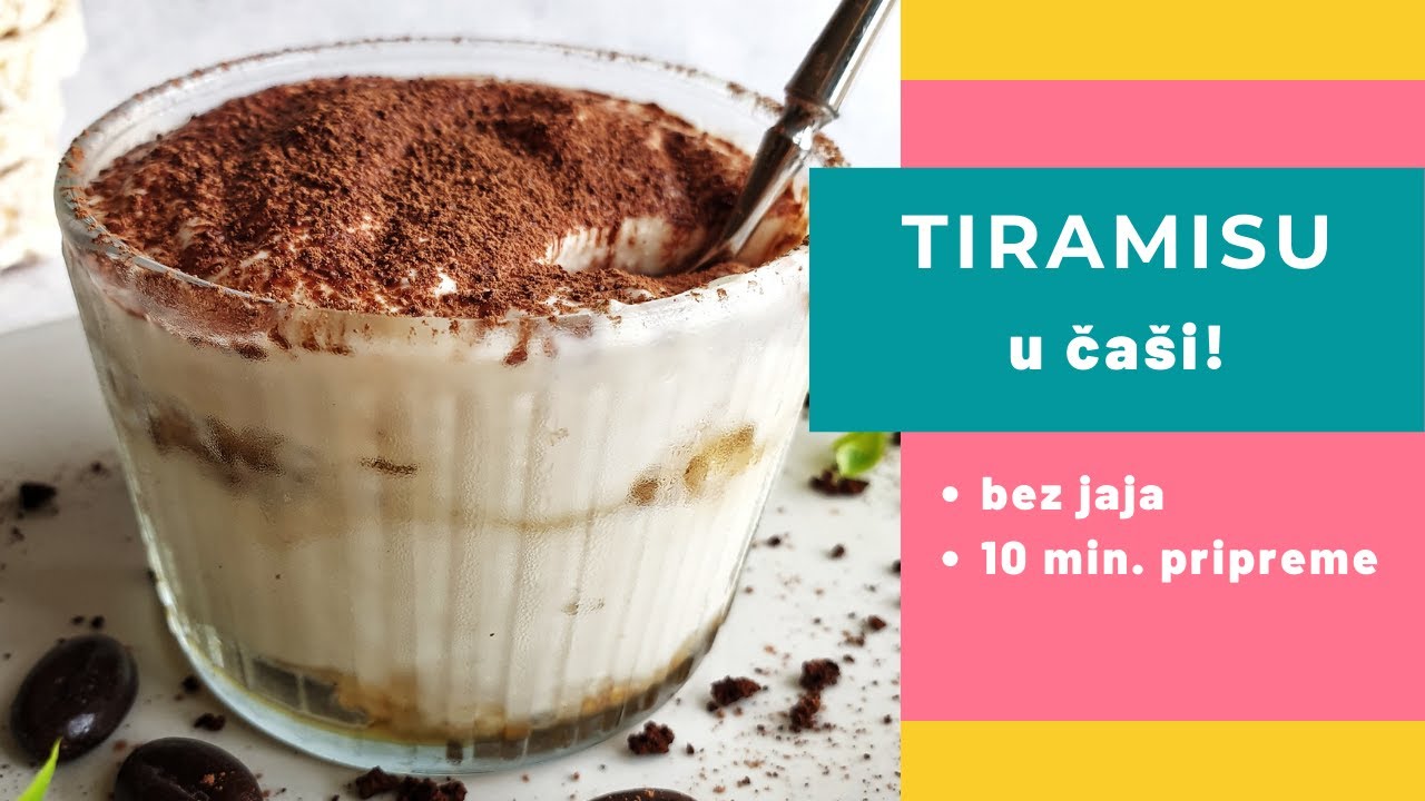 Tiramisu u čaši! Recept bez jaja.
