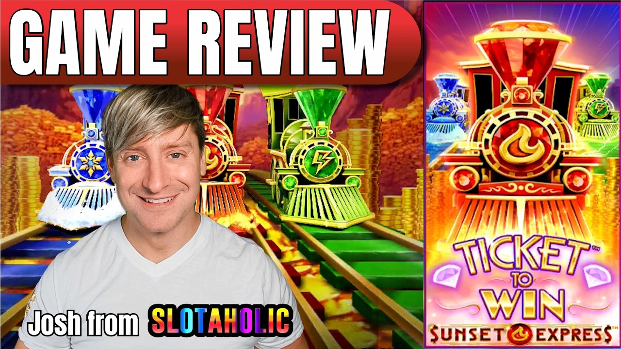 Ticket to Win: Sunset Express review! #slots #slotmachines #casino