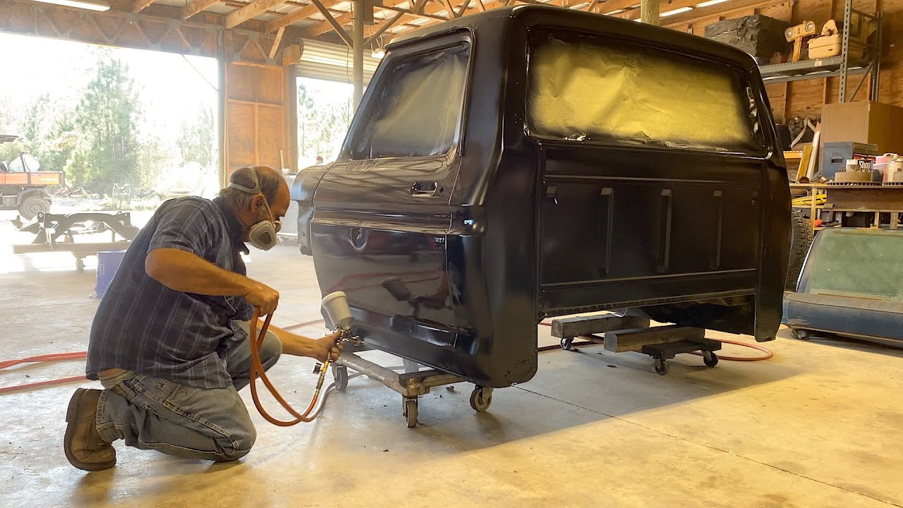 Restoring an Abandoned 1974 Ford F250 Restoration Swamp Dragon! Glass & Primer! Resurrection Rescue!