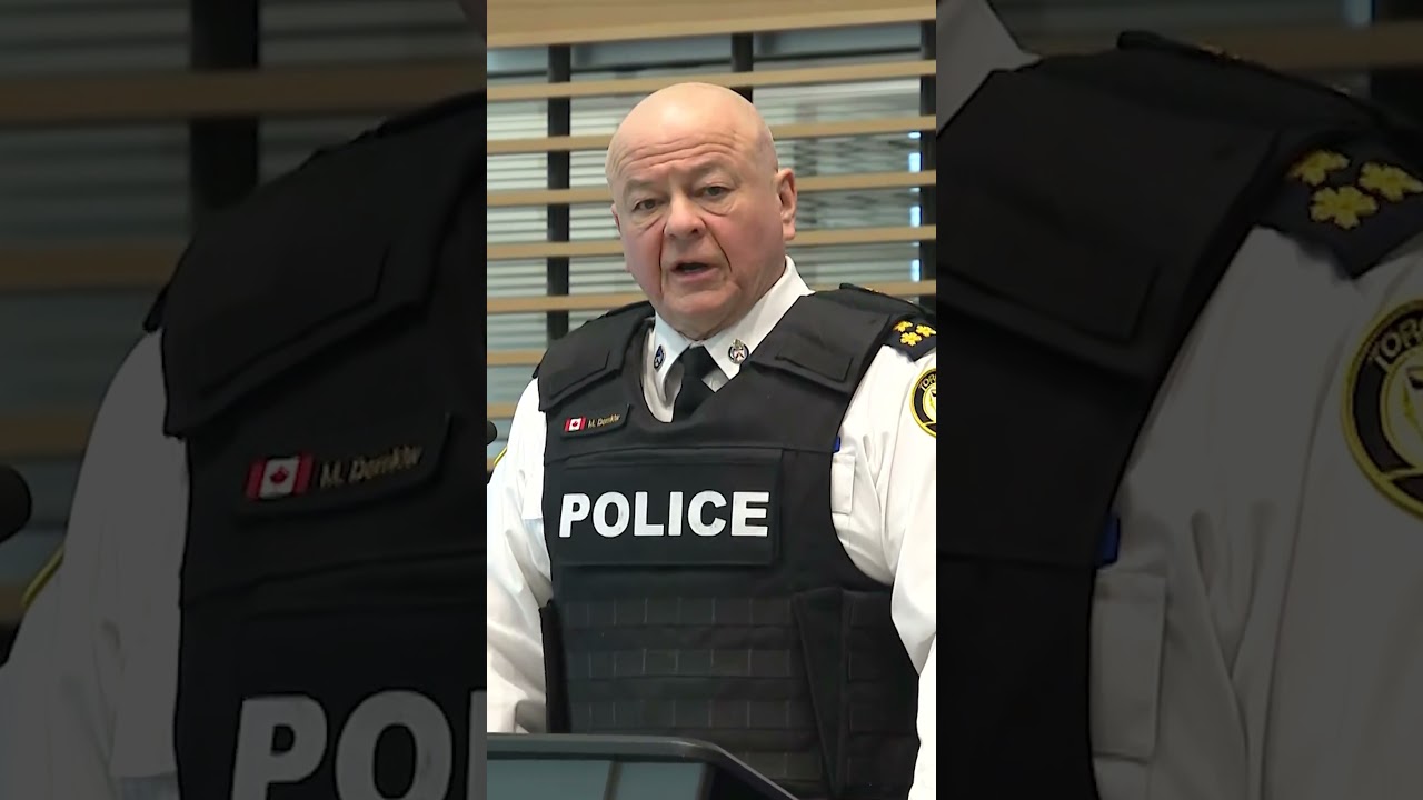 Toronto police chief reacts after officers charged in corruption probe