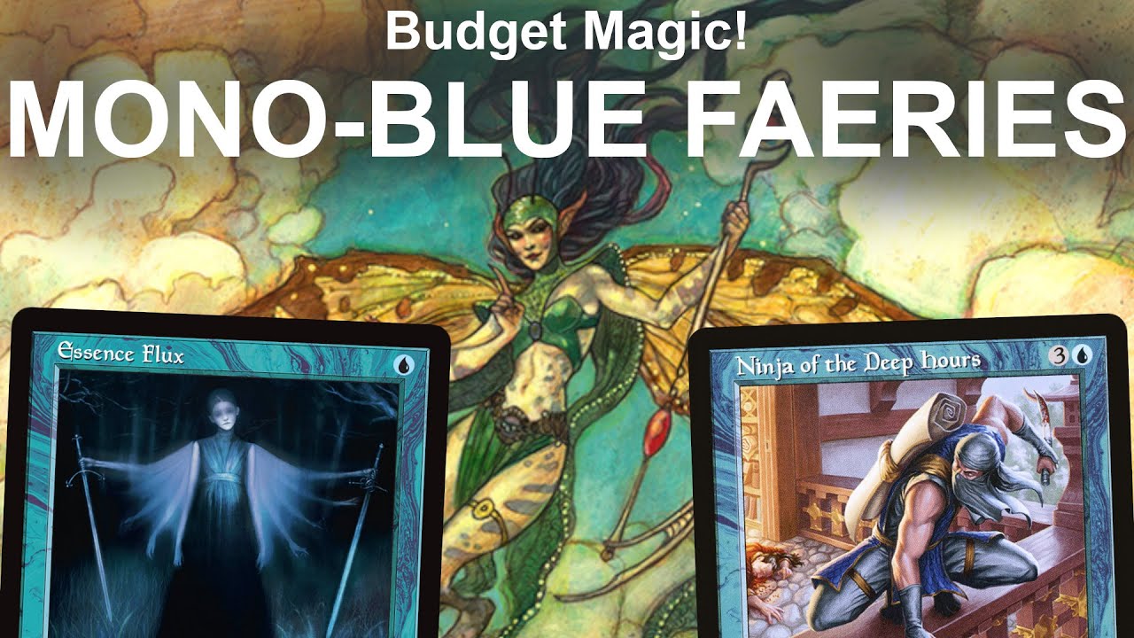 BLINK AND BLUE! Pauper Mono-Blue Faeries with Essence Flux, new from Innistrad Remastered! MTG