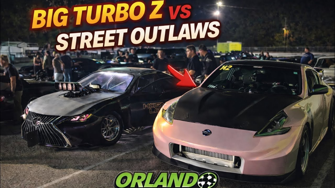 Street Outlaws vs My BIG TURBO 370Z at Orlando Speed World 